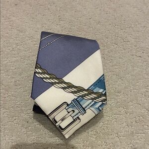 Hermes Blue Mors a Jouets Chemise Silk Tie👝
